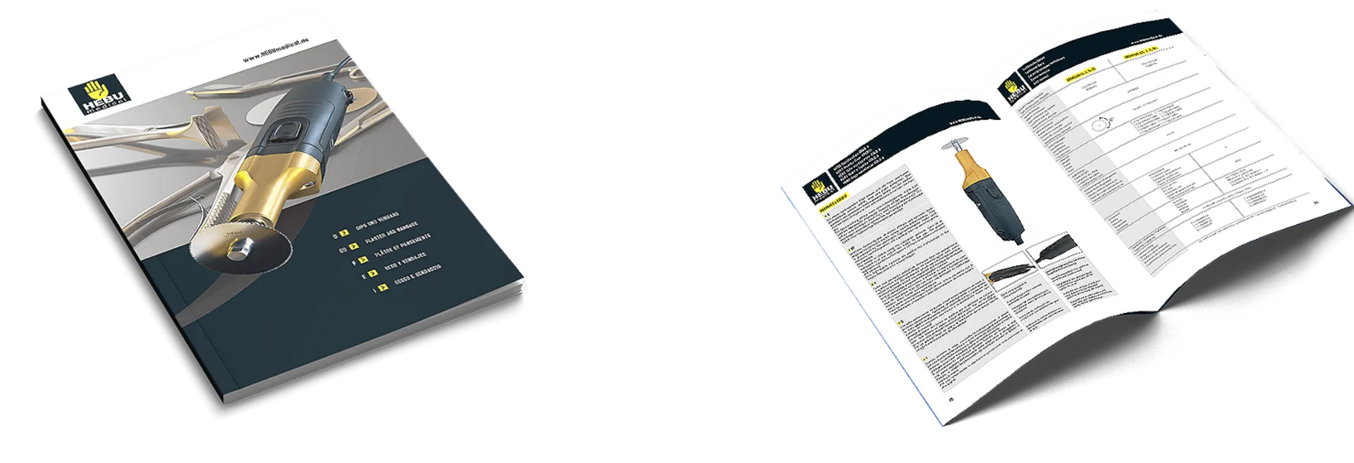 HEBUmedical – Gips- und Verbandkatalog Katalog für Gips- und Verbandprodukte von HEBUmedical